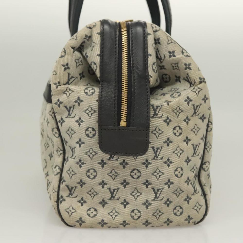 LOUIS VUITTON Monogram Mini Josephine GM Hand Bag Blue M92211 LV Auth BA3402 - Picture 4 of 16